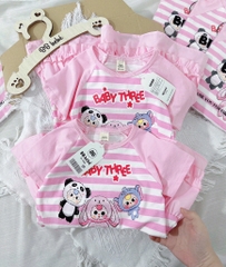 VÁY BÉ BABY THREE 2 MÀU HỒNG BÉ GÁI(XẢ 59k)