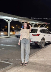 ÁO PHÔNG TEE CỘC TAY 2 MÀU NỮ