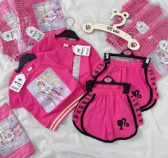 SET BABY HỒNG ĐẬM BO GẤU XINH BÉ GÁI SẴN (SALE 65k)