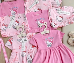 SET 2 VÁY KITTY BÈO HỒNG BÉ GÁI