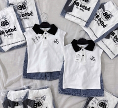 SET ÁO BA LỖ QUẦN BÒ BÉ TRAI ( xả 69k )