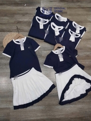 SET ÁO THAN CHÂN VÁY TRẮNG NỮ