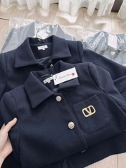 ÁO DẠ CD 2 LỚP CÚC ĐỒNG NỮ THU ĐÔNG