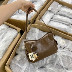 TÚI XÁCH - TÚI KẸP NÁCH DA NÂU VINTAGE CỔ ĐIỂN