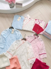 SET PHÁP PHỤC HOA HỒNG VIỀN 2 LỚP NỮ SẴN (SALE 139k)