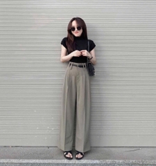 QUẦN SUÔNG XẾP LI 2 MÀU NỮ