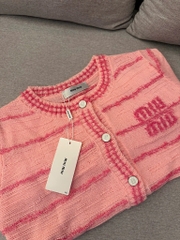 ÁO LEN CAẢDIGAN HỒNG MIU MIU NỮ