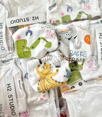 SET 3 ÁO BA LỖ COTTON XƯỢC BÉ TRAI ( xả 67k)