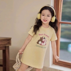 SET 3 VÁY HOẠ TIẾT GẤU BÉ GÁI (SALE 99k)