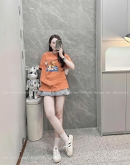 ÁO PHÔNG CAM HOẠT HÌNH GẤU NỮ SẴN