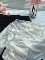 SET 2 ÁO LEN ĐEN TRẮNG TRỄ VAI NỮ THU ĐÔNG SẴN
