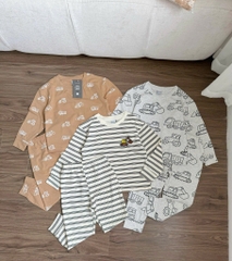 SET 3 BỘ OTO DÀI TAY BÉ TRAI