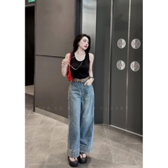 QUẦN BÒ NỮ SUÔNG THÊU GẤU NỔI CHỮ BB