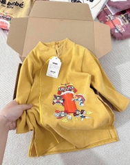 ÁO DÀI HOẠ TIẾT KỲ LÂN BÉ TRAI SẴN- ( SALE 50K)