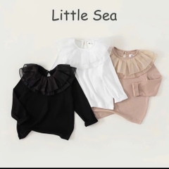 SET 3 ÁO THU ĐÔNG DÀI TAY VIỀN REN TƠ BÉ GÁI SẴN