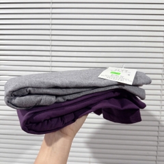 SET BỘ ÁO PHÔNG 2 MÀU TÍM VÀ XÁM KÈM CV NỮ