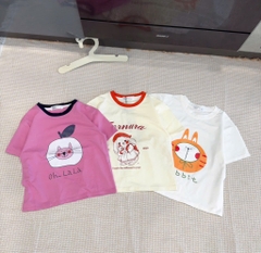 SET 3 ÁO PULL THỎ TONE BE TÍM TRẮNG BÉ GÁI SẴN