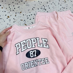 BỘ DÀI NỈ VẢI DƯ SỐ 87 MÀU HỒNG NỮ THU ĐÔNG