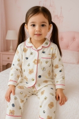 SET 2 BỘ ĐŨI DÀI PIZAMA 2 MÀU BÉ TRAI BÉ GÁI