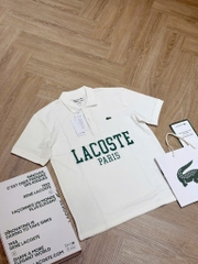 ÁO POLO TRẮNG LASCOT XANH NAM (SALE 99k)