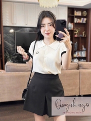 SET ÁO THÊU QUẦN THIẾT KẾ VẠT LI TRƯỚC NỮ SẴN
