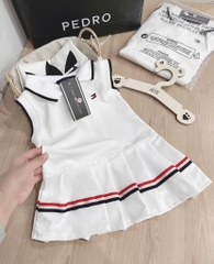 VÁY POLO TOMMY TRẮNG BÉ GÁI