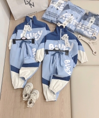 SET BỘ GIÓ DÀI BLUEY MÀU XANH BÉ TRAI