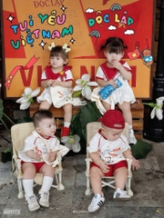 SET BỘ HOÀ BÌNH ĐỎ TRẮNG BÉ TRAI BÉ GÁI