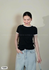 SET 2 ÁO ZIP VIỀN TRẮNG ĐEN NỮ SẴN