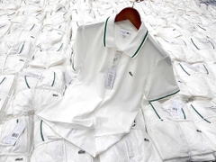 ÁO TRẮNG VIỀN XANH LACCOT NỮ