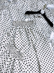 VÁY MAXI HAI DÂY CHẤM BI NỮ SẴN( SALE 95k)
