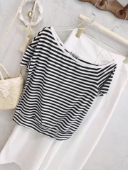 SET QUẦN LI BẢN CẠP TO CÁCH ĐIỆU MIX ÁO LỆCH VAI NỮ (SALE 155K)