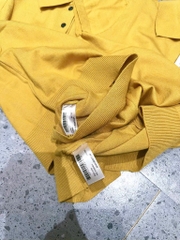 ÁO LEN POLO VÀNG CỘC TAY NỮ