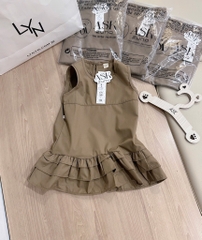 VÁY 3 TẦNG SÁT NÁCH NÂU TÂY BÉ GÁI