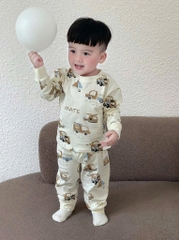 SET 3 BỘ DÀI BÉ TRAI TRẮNG KẺ NÂU