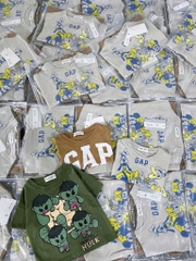 SET 3 ÁO GAP TONE MÀU XÁM RÊU NÂU BÉ TRAI SẴN( xả 69k)