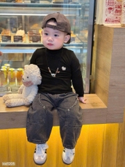 SET 3 ÁO VẢI THỎ HÀN DÀI TAY BÉ TRAI BÉ GÁI