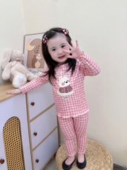 SET 3 BỘ DÀI KITTY TĂM KẺ HỒNG TÍM BÉ GÁI