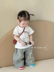 SET JEAN STRAWBERY BÉ TRAI BÉ GÁI (Xả 65k)