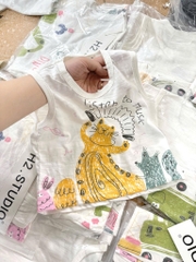 SET 3 ÁO BA LỖ COTTON XƯỢC BÉ TRAI ( xả 67k)