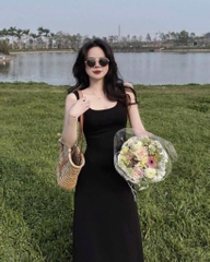 VÁY 2 DÂY DÁNG DÀI NỮ (SALE 77K)