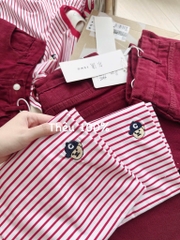 SET ÁO PHÔNG PHỐI MIX QUẦN JEAN SHORT LỬNG THÊU NỮ SẴN( Xả 145k)
