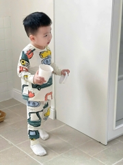 SET BỘ DÀI HOẠ TIẾT Ô TÔ MÁY XÚC BÉ TRAI