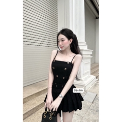 VÁY 2S NỮ TK CÚC TRƯỚC KÈM ĐAI SẴN