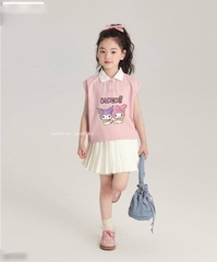 VÁY KUROMI HỒNG BABY CỔ ĐỨC CHO BÉ GÁI (SALE 45k)