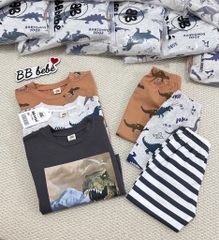 SET 3 BỘ DÀI TAY KHỦNG LONG BÉ TRAI