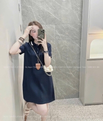 VÁY POLO SUÔNG 2 MÀU BASIC NỮ SẴN (SALE 79k)