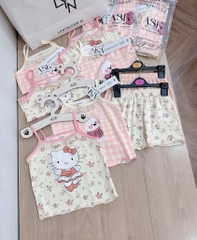 SET 2 BỘ HOA NHÍ VIỀN REN BÉ GÁI