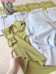 ÁO SƠ MI VẠT GẬP HAI MÀU NỮ