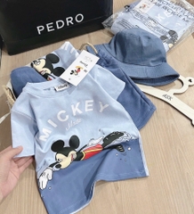 BỘ CỘC MICKEY XANH KÈM MŨ BÉ TRAI SẴN( xả 69k)